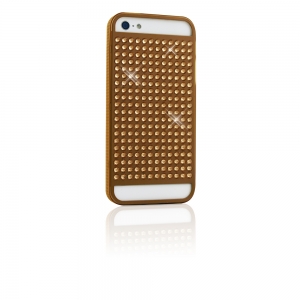  White Diamonds Materialized Metal The Rock Gold for iPhone 5/5S (1210MMRCK3)